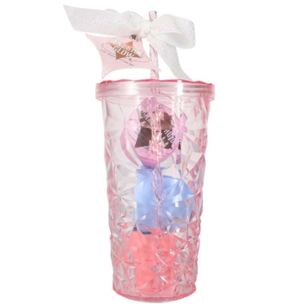 Smoke & Mirrors Body Butter Gift Set w Tumbler 3 Pc NWT Spa Skincare Set